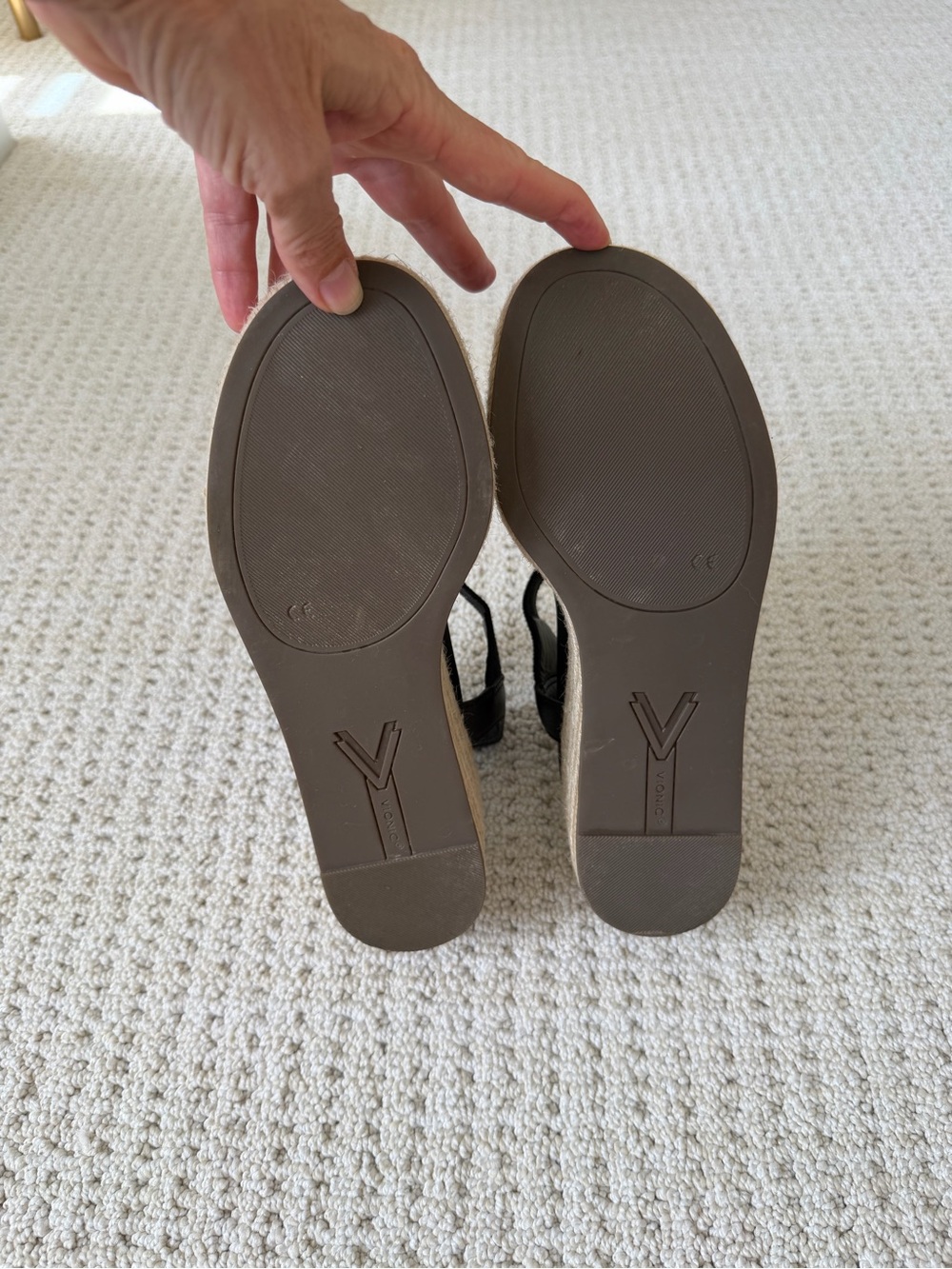 VIONIC Calera Wedge Sandals Black Sz 9 - Picture 5 of 7